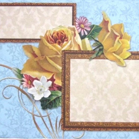 Punch Studio Single Gold Foil Fancy Shaped Note Card ~ Thank You Bouquet 64535 - Picture 4 of 7